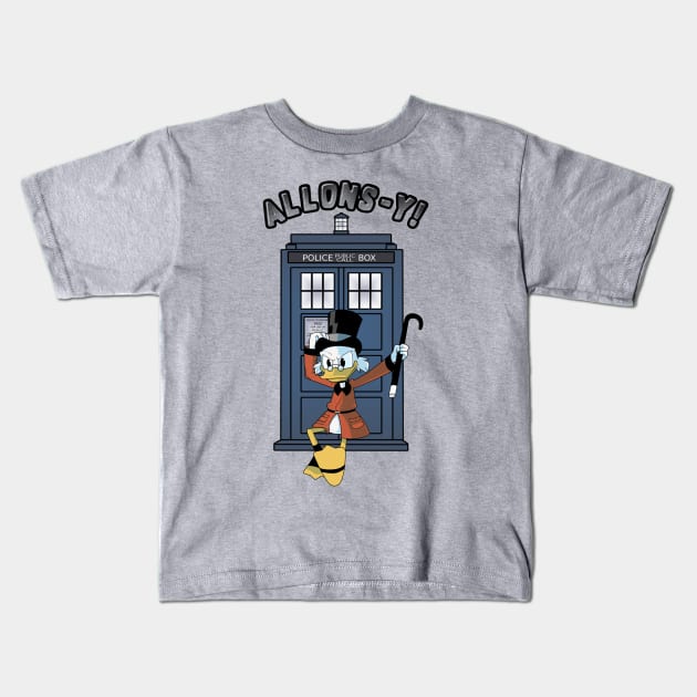 Scrooge Mc Ducktor Kids T-Shirt by Thirrin
